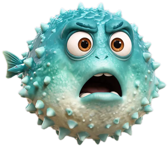 Puffy the pufferfish